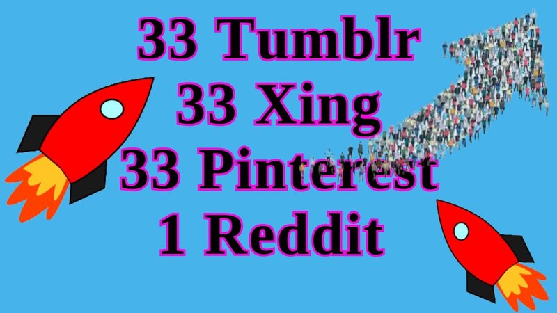 33 Tumblr 1 Reddit 33 Xing and 33 Pinterest to Your Link URL